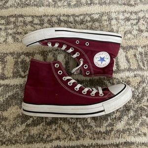 Maroon Converse
